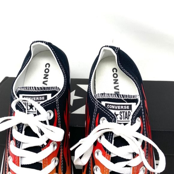 💖MEGA SALE💖Converse Chuck Taylor AS Canvas Black Fire Casual Men 166259F - Picture 6 of 11